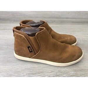 Teva Brown Slip-On Ankle Booties